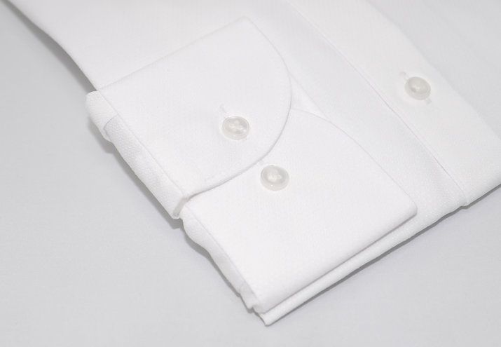 White with diamonds dress shirt sleeve